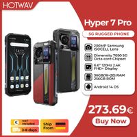envio desde hotwav hyper 7 pro 5g telefono resistente 200mp android 14 66 120hz smartphone 3616 20gb 256gb 10800mah telefono celular