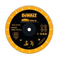 dewalt dt3752-qz - disco de diamante para cortar metales de 355mm de diametro y 254mm