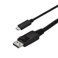 startech cable adaptador usb-c a displayport 1m negro