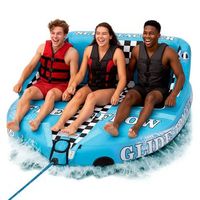 jobe flotador arrastre inflable barca donut hinchable deportes acuaticos serenelife modelo sltowbl30 azul para 3 personas