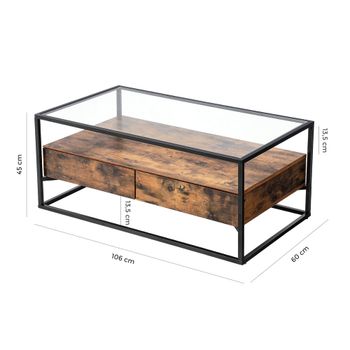 Mesa De Centro De Cristal