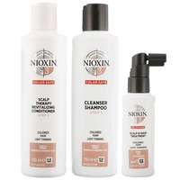 nioxin 3d care system system 3 3 part system kit for colored hair with light thinning