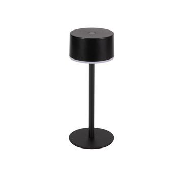 Lámpara de mesa recargable led meba negro (2w)