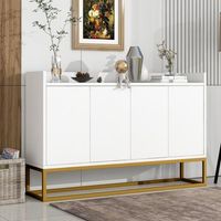 aparador moderno - mueble de salon y comedor - mdf y particulas - blanco 120x30x80cm