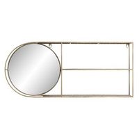 espejo metal espejo 80x13x35 dorado