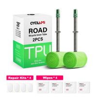 cyclami tubo interno de tpu para bicicleta de carretera material de metal frances con valvula presta 700c 700x18 32 material de tpu ultraligero