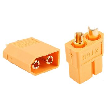 1 Par de conectores macho y hembra XT60 tipo bala para drones RC, multicópteros, carreras FPV y baterías