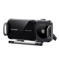 cargador inalambrico para coche essager x01 15w con salida de aire soporte de doble bobina y interrupcion de un clic c