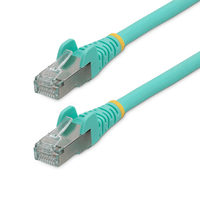 1m lszh cat6a ethernet cable - aqua