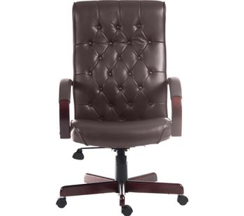 TEKNIK Warwick Bonded-leather Tilting Executive Chair - Burgundy