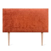 dhome cabecero de lana natural 95x105cm con patas camas 90 - naranja