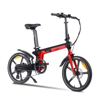 Bicicleta Eléctrica Youin Oslo Bk1900 Plegable Urbana 20 Pulgadas Motor 250w Batería En Tija Sillín Frenos Hidráulicos Shimano 7v Cuadro Carbono Autonomía Real 45km Pantalla Led