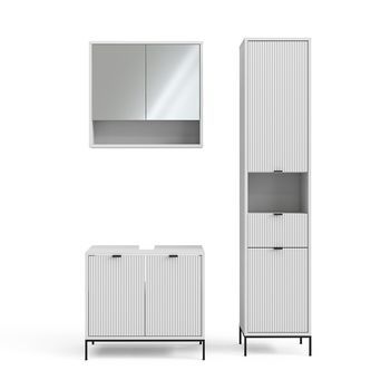 Conjunto De Muebles De Baño  Eliza 3 Partes, Con Unidad Alta Vicco