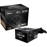 fuente de alimentacion asrock 550w 80 plus bronze cl-550b modular proteccion sobretension