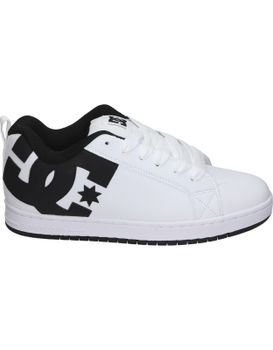 Zapatillas Dc Shoes Court Graffic Blancas Y Negras 300529-wlk 40