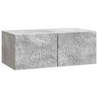 mueble de tv de pared 785 x 41 x 30 cm gris hormigon vidaxl