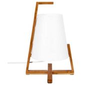 lampara de bambu y pantalla de plastico h31