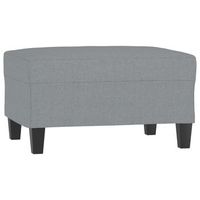 reposapies de tela gris claro 70x55x41 cm vidaxl