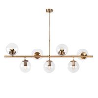 lampara de techo fazli-10540 oro cobrizo metal 113x40x46-85 cm
