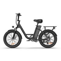 bicicleta electrica de neumaticos anchos urlife e20 urbana y todoterreno bateria extraible de 48 v negra