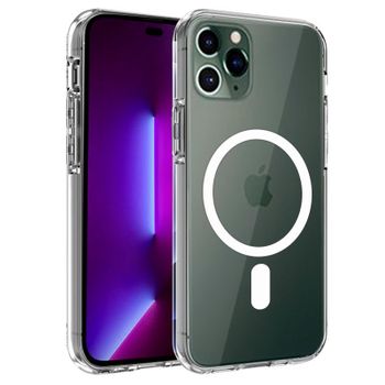 Cool Funda Magnética Transparente para iPhone 14 Pro