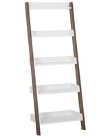 estanteria de 5 niveles  164 cm marron blanco