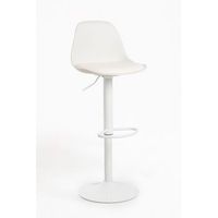 pack 6 taburetes tulipa total de polipiel 953731 cm - blanco