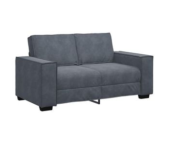 Sofá de 2 plazas - sofá de salón - sofá moderno de terciopelo gris oscuro 120 cm