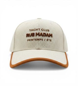 RUE MADAM PARIS para mujer. 1560 Gorra Rivera beige (OSFA), Marrón, Casual, Algodón