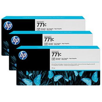 HP 771C Photo Black Original 3 Ink Multipack (B6Y37A)