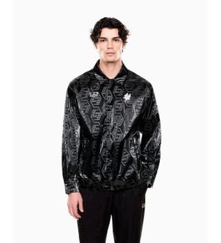 EA7 para hombre. 7M001614_AF21440 Chaqueta Soccer M Negro (XL), Casual, Deportivo, Sportswear, Multideporte, Poliéster