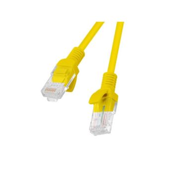 Cable de red Lanberg PCU6-10CC-0500-Y Cat6 U/UTP 5m RJ-45 Amarillo
