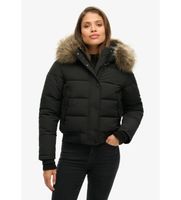 superdry para mujer w5011785a chaqueta everest bomber negro s casual poliester