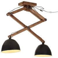 lampara de techo negra 25 w e27 29x18x85 cm vidaxl