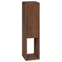 vidaxl armario lateral de bano natural 25 x 25 x 100 cm