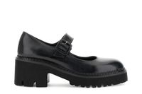 zapatos de salon estilo mary jane en piel con tira y hebilla black