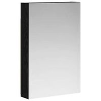 armario con espejo de bano  mueble de bano roble negro 40 x 105 x 605 cm