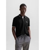 boss para hombre 50469102 polo paddy pro negro m casual algodon manga corta