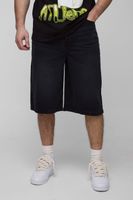 pantalon deportivo tall holgado con plisado en la cintura negro