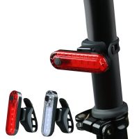 bikight luz trasera de bicicleta portatil super brillante con 4 modos recargable por usb advertencia de seguridad para