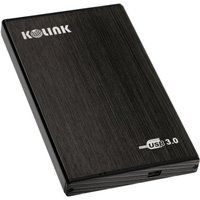 kolink 25 usb 30 sata hard drive enclosure - black black