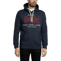 superdry jersey sudadera con capucha holgada con logotipo vintage para hombre