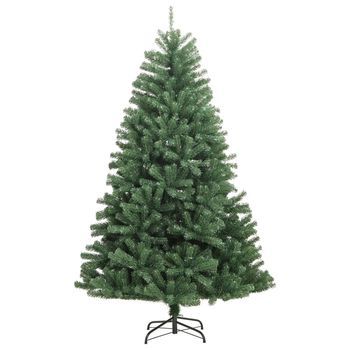 Árbol De Navidad | Decoraciones De Navidad Artificial Con Bisagras Y Soporte Verde 240 Cm