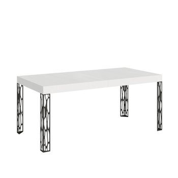 Mesa Extensible 90x200/304 Cm Ghibli Fresno Blanco Estructura Antracita
