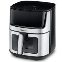 ufesa heron freidora de aire con ventana 8l 1500w inoxnegra