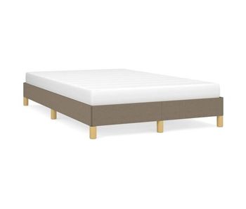 Estructura de cama de tela gris taupe 120x200 cm