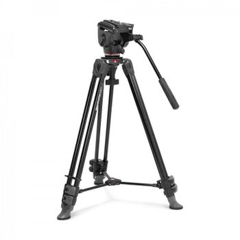 Trípode Manfrotto MVK500XAM con rótula fluida 500X, aluminio, altura 155 cm