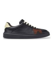 camper para mujer k201909-006 zapatillas de piel runner twentyfive twins negro 39 plano cordones casual