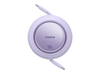 cable usb-c - baseus free2pull retractil tipo c a c de 150 cm universal 100w lila