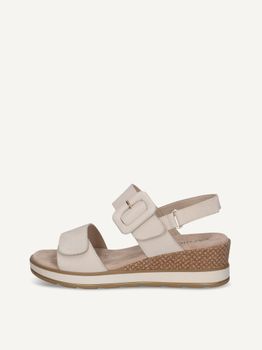 CAPRICE Heeled sandal, white, made of Leather without heel, Size 38